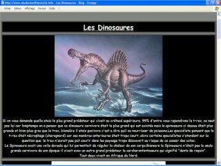 Animaux - Les Dinosaures