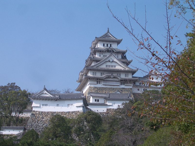 This is a photo of the Himeji castl.. Youkoso in Japan !
