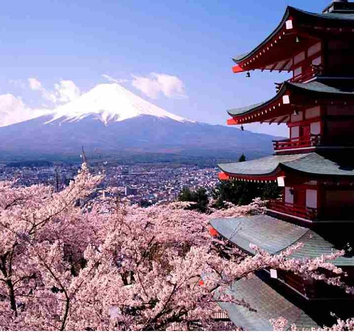 The Fuji Mount ( or Fuji Yama ) is .. Youkoso in Japan !